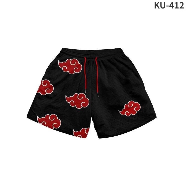 2025 Summer Naruto Men's Beach Shorts Digital Printing Customized Quick-Drying Shorts with Pictures and Samples