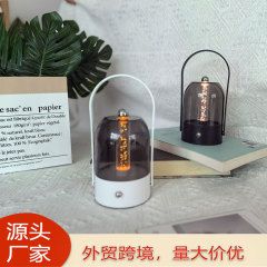 TYPE-C充電式可動式キャンプ雰囲気ランプ、ファッショナブルでシンプルな調光可能なナイトライト、ポータブルキャンプランプ