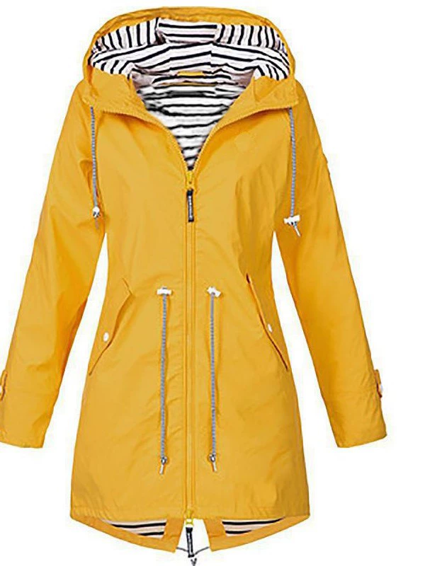Водонепроницаемое trench coat, пиджак, дорожный дождевик, Amazon, середина длины