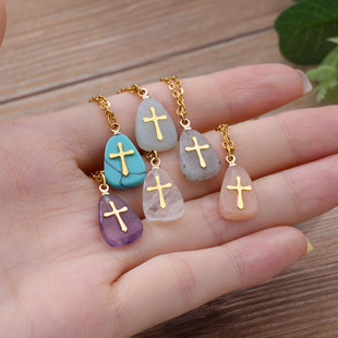 �W���羳�����ɫʯ�^ʮ�ּܵ������18K���P�朗l�Ʒ���l