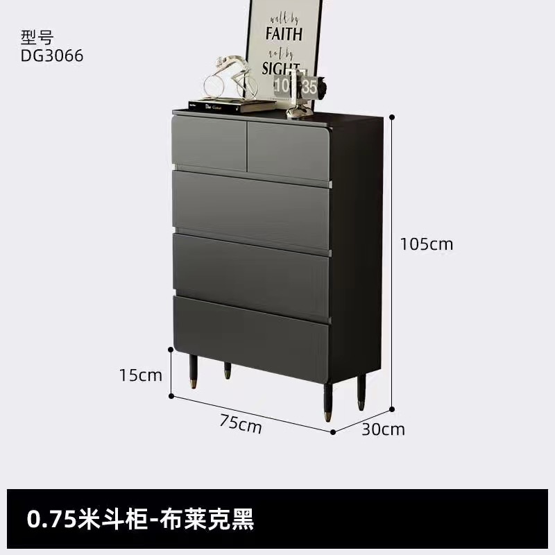 Estilo punk italiano negro TV gabinete mesa de café combinación traje simple moderno pequeño apartamento Internet celebridad salón gabinete de piso image 12