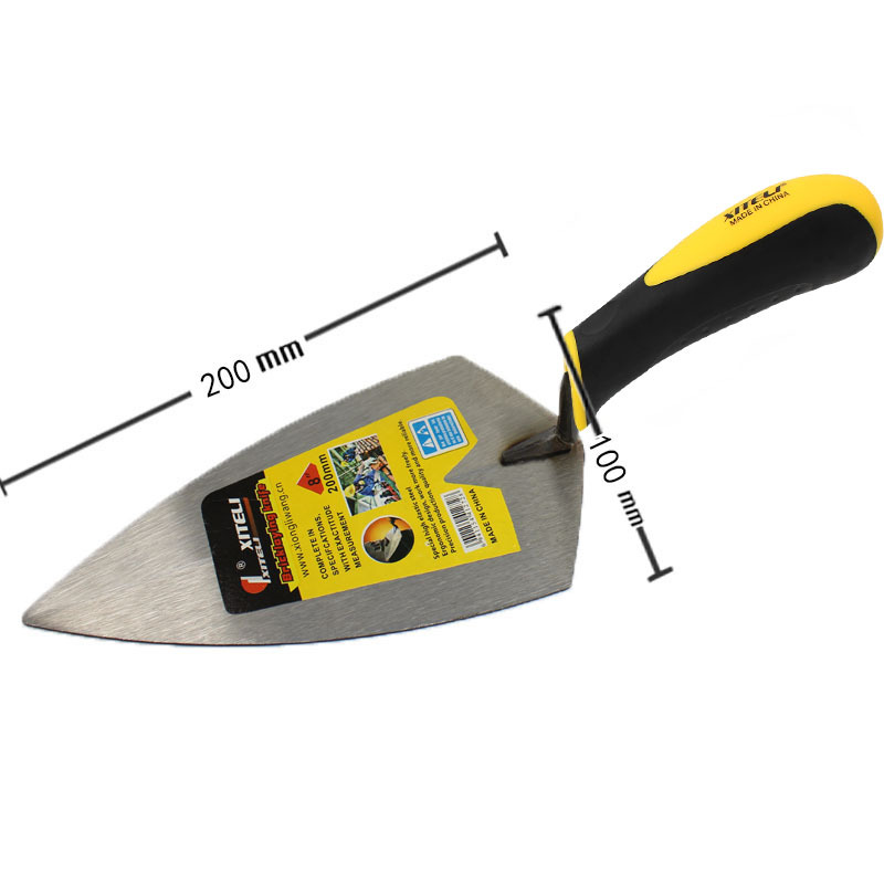 Herramientas directas de fábrica melocotón cuchillo de colocación de ladrillo al por mayor soporte de paleta cuchillo de azulejo de cabeza redonda puntiaguda ovalada