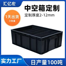 防静电中空板周转箱定制 万通板可折叠物流箱 带盖防水防潮仓储盒