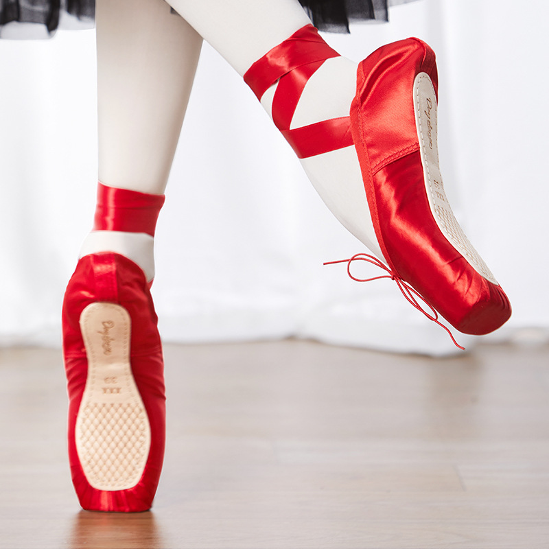 Wholesale Strappy Ballet Shoes, Toe Women's Dance Shoes, Performance Shoes, Children's Practice Dance Shoes, Adult Soft-Soled Toe Shoes