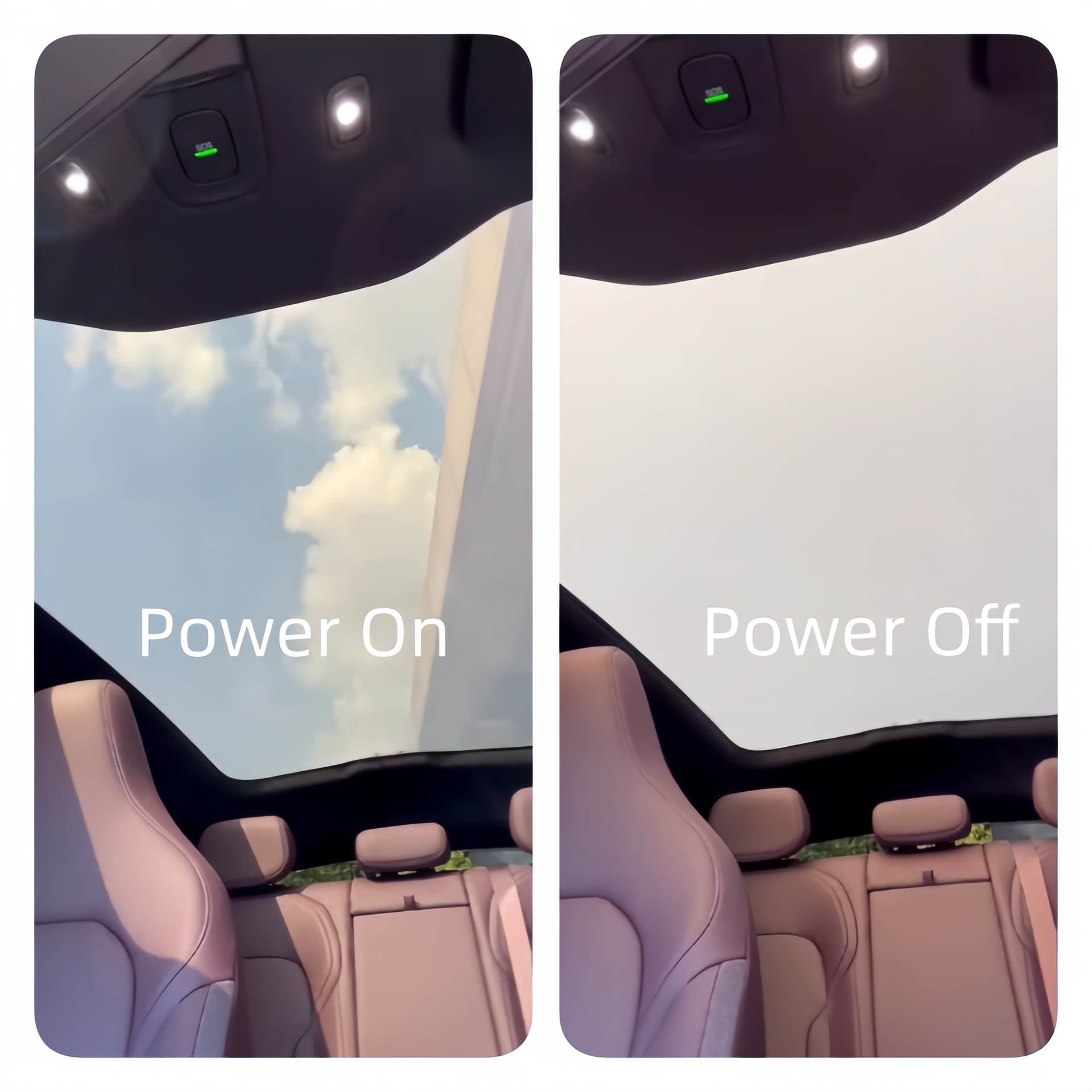 Car Canopy Pdlc Smart Dimming Film White Atomized High-Transparency Electrically Controlled Glass Film Ultra-Thin and Durable