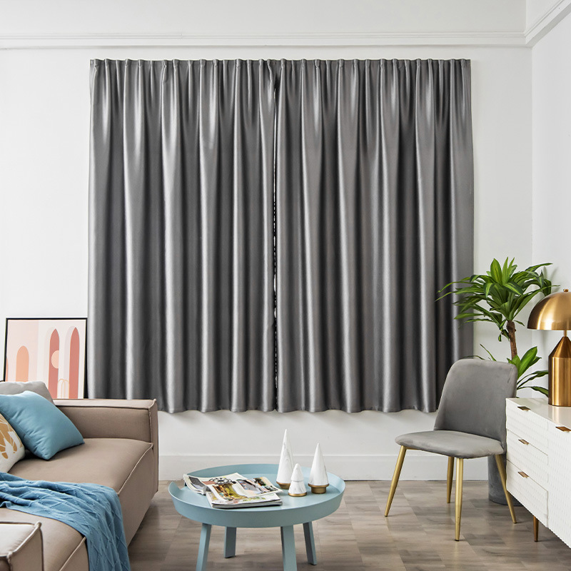 Comercio exterior transfronterizo, cortinas de velcro de Blog totalmente sombreadas, instalación sin perforación, tela para el sol autoadhesiva, protección solar y aislamiento térmico