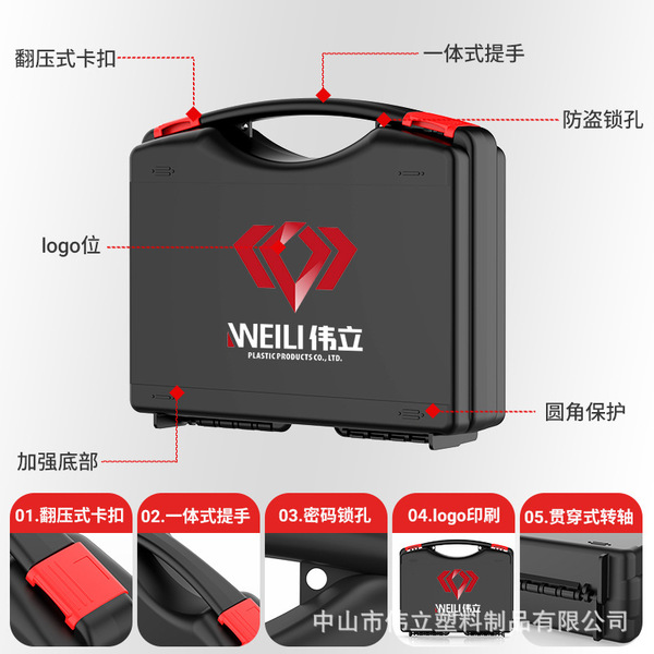 Spot wholesale power tools multi-function plastic suitcase Car…