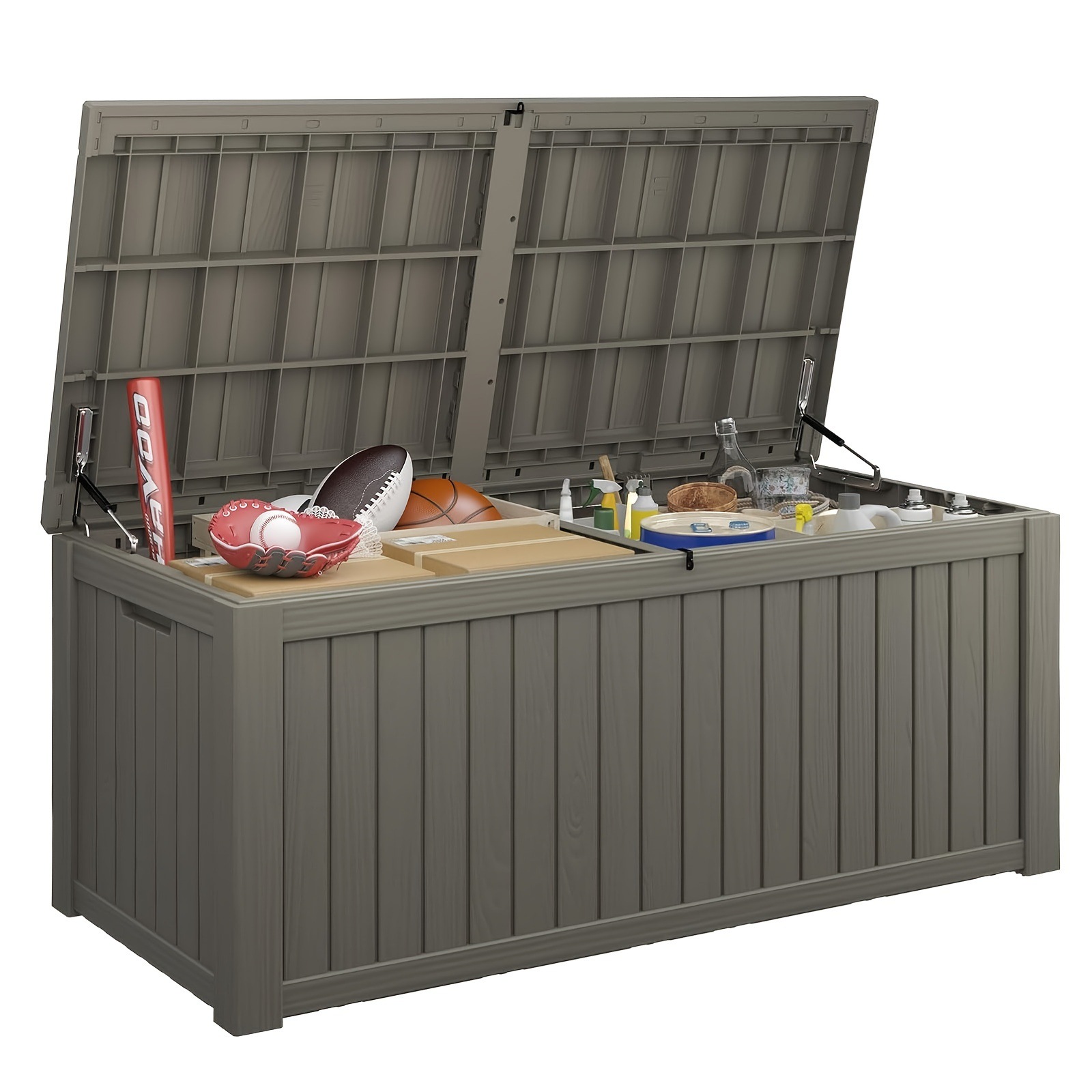 Caja de Almacenamiento Exterior de Resina de 180 Galones, Impermeable