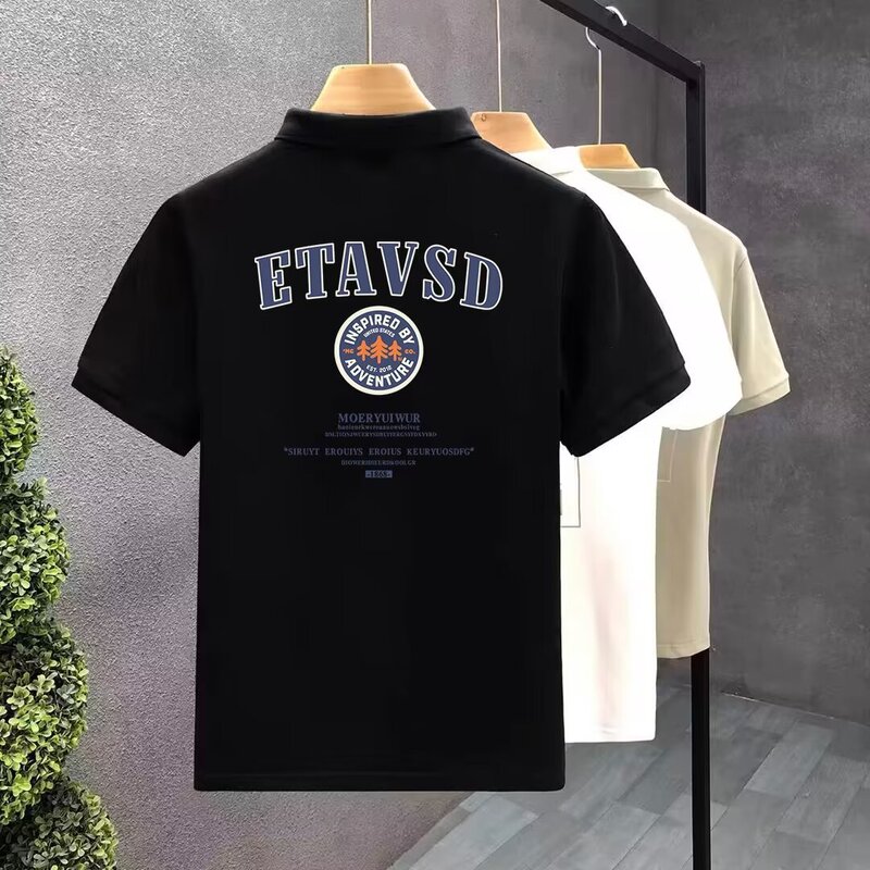 Summer New European Fashion Brand Popular Shark Hot Drilling Short Sleeve Men's Crewneck T-shirt Casual Printing T Half Sleeve Explosions