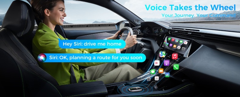 Wireless Carplay Car USB 2-in-1 Apple Android Auto 2-in-1 Screen Projection Overseas Youtube Interconnection