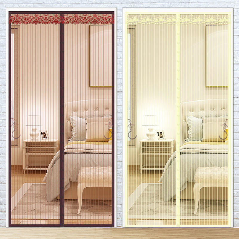 Magic Tape Mosquito-Repellent Door Curtain Magnetic Screen Door Summer Partition Curtain Fly-Proof No-Punch Encryption Indoor Mosquito-Repellent Door Curtain