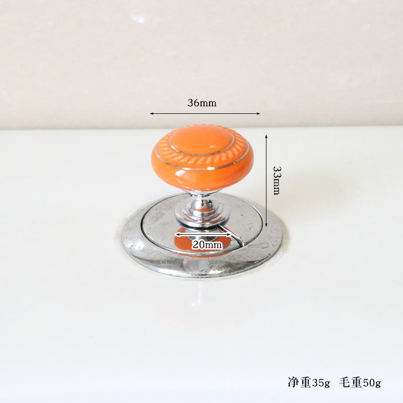 Color redondo inodoro prensa creativa inodoro tanque de agua botón auxiliar Dispositivo de moda Botón de amor