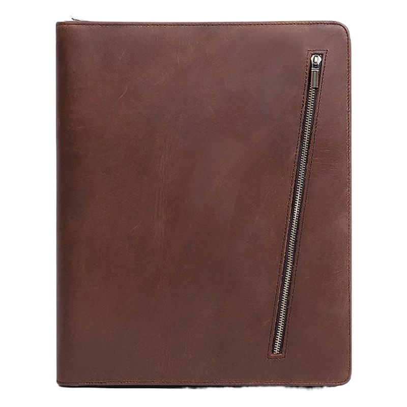Cross-Border Mini iPad Bag, Retro Crazy Horse Leather Tablet Protective Case, Business Multi-Functional Bag, Computer Bag