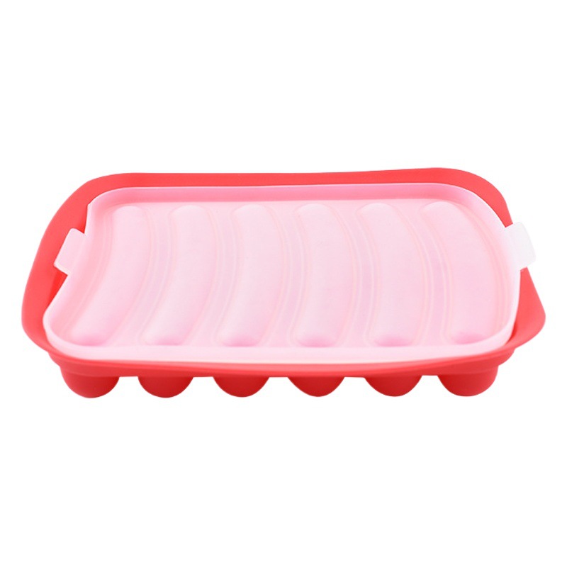 Molde de salchicha de silicona de calidad alimentaria suplemento de alimentos para bebés herramientas de jamón casero perro caliente diy Amazon transfronterizo exclusivo