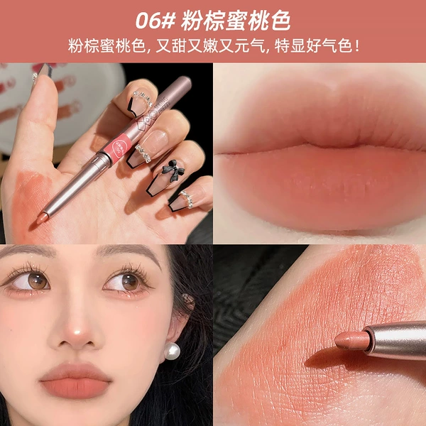 06#Pink brown peach color