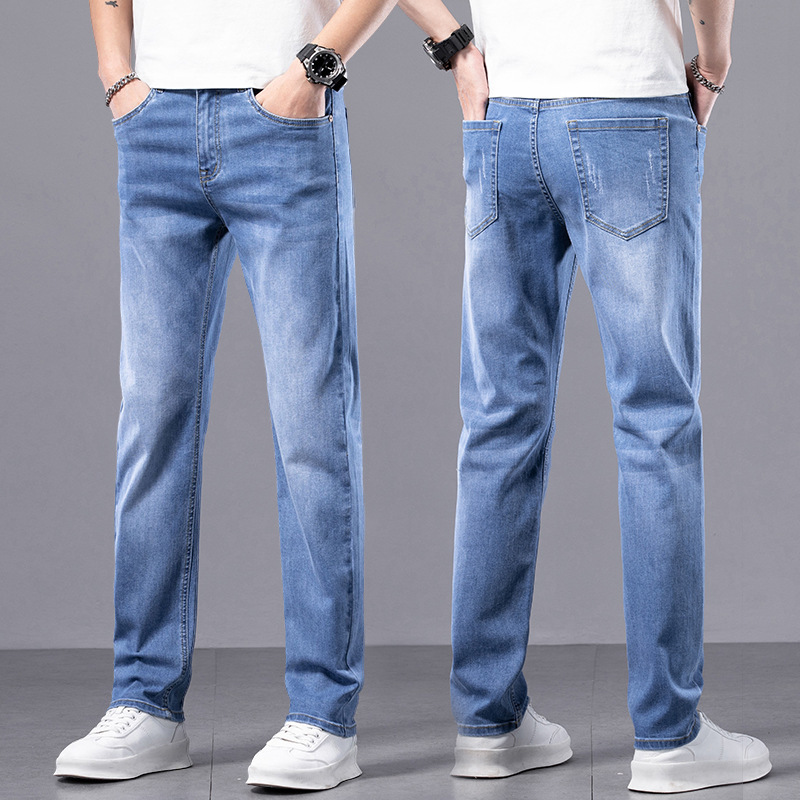 Men's Jeans Spring and Autumn New Style Stretch Slim Straight Loose Trendy Casual Versatile 4S Store Work Men's Long Pants Men's Jeans Spring and Autumn New Style Stretch Slim Straight Loose Trendy Casual Versatile 4S Store Work Men's Long Pants