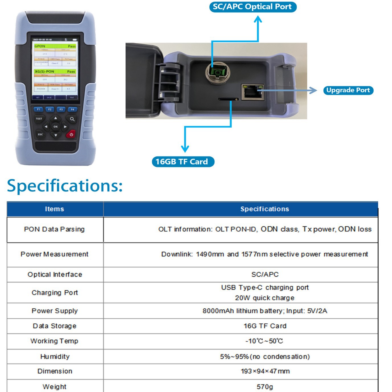 ���˲��ǡ�WF-213-XGS-BASE  WF-213XGS-PRO XGSPON Tester