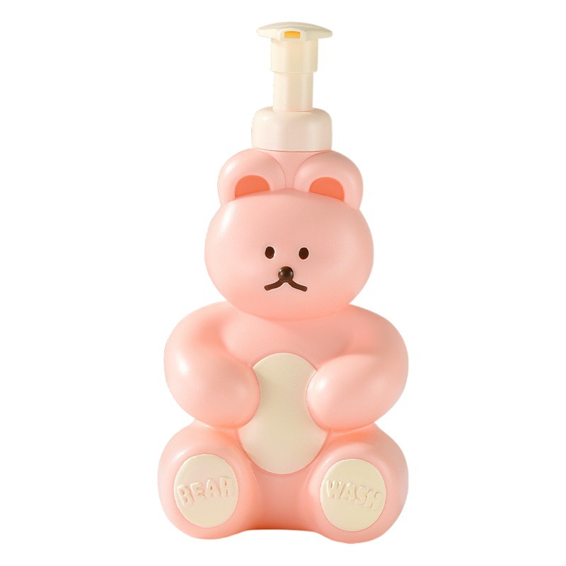 Nuevo oso espuma botella de baño limpiador facial mousse Dispositivo de espuma manual completo Gel de ducha champú Dispositivo de espuma