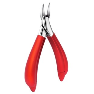 Yangjiang Jiagou inlay toenail manicure tool horn pliers stainless steel double fork spring ABS rubber PP chickennose pliers