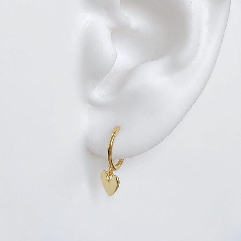 Fashion heart shaped ear buckle copper  earringspicture4