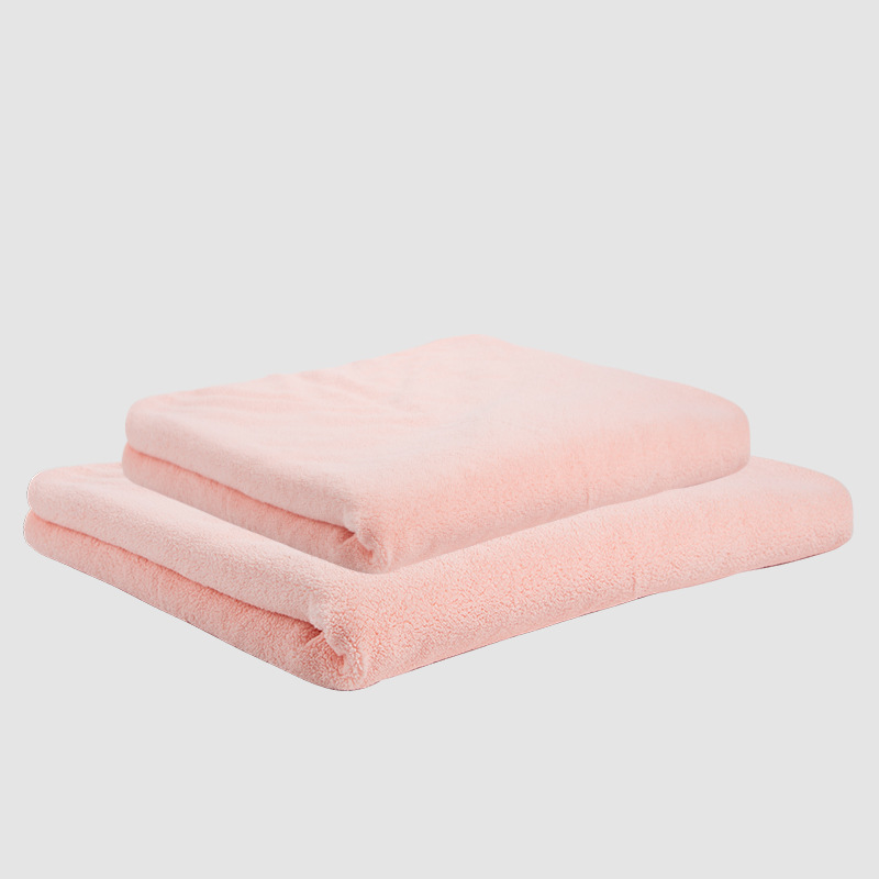 Hotel salón de belleza baño tienda de masaje de pies Toalla de baño Venta al por mayor Toalla de baño de lana de coral blanco puro estilo adulto absorbente