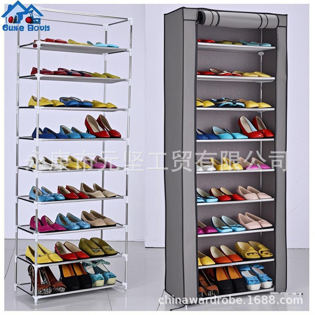 10단 신발장 그레이