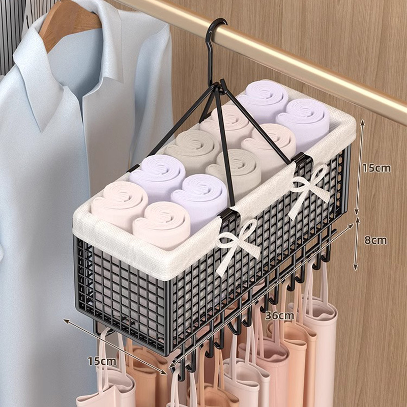 Almacenamiento de ropa interior almacén de dormitorio sujetador cabina almacén de estante armario de casa calcetín gancho estante