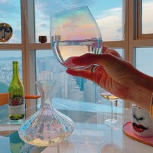 进口英国LSA彩虹高颜值玻璃杯手工创意家用大水杯可爱女生杯子