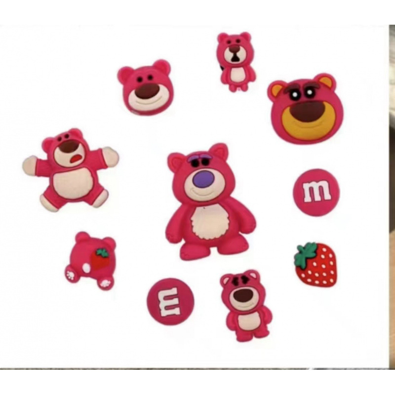 Hoyo Hoyo accesorios de zapatos lindos dibujos animados DIY botones de zapatos floral botones de zapatos accesorios botones de botones accesorios botones de PVC botones de zapatos