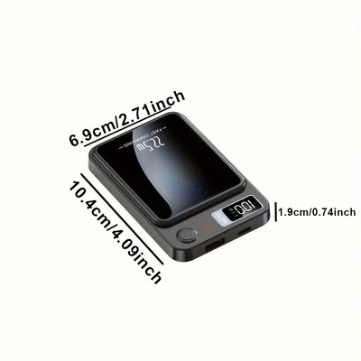 2026秋冬跨境外贸新款磁性快充充电宝10000mah充电宝|ms