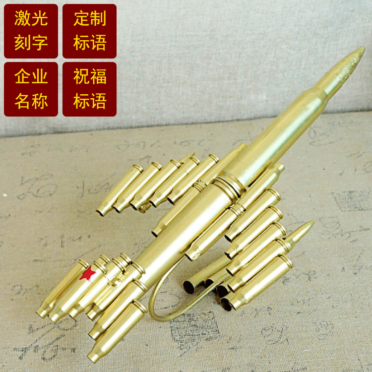 出廠手工飛機模型金屬工藝品擺件子彈殼創意部隊禮品1007飛機