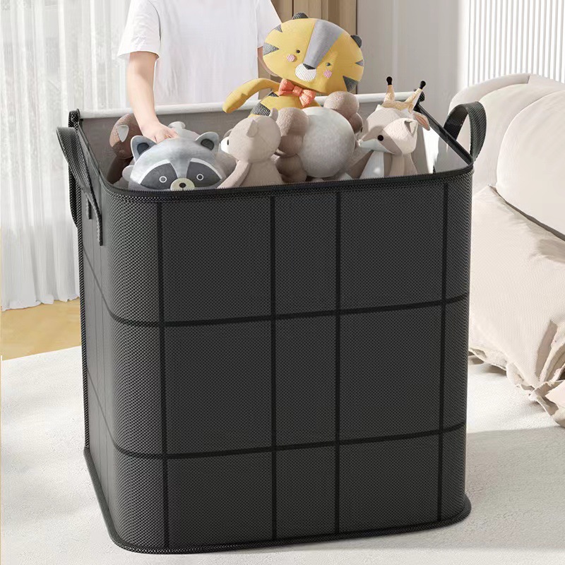 Bolsa de almacenamiento de edredón gruesa, bolsa de ropa de gran capacidad, bolsa de almacenamiento de tela resistente al desgaste, caja de almacenamiento plegable para armario