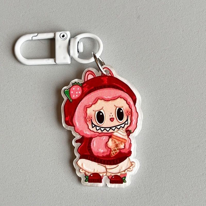フォレストスタイルラブリーペンダントインガールハートハイエンドかわいいカップルアクリルペンダント多用途キーホルダー|undefined