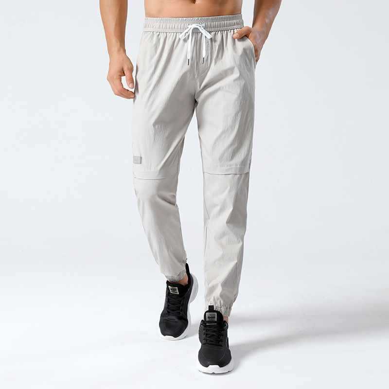 Men's Spring and Autumn Elastic Waist Loose Straight-Leg Pants Work Pants Fashion Casual Pants Versatile Jogger Pants