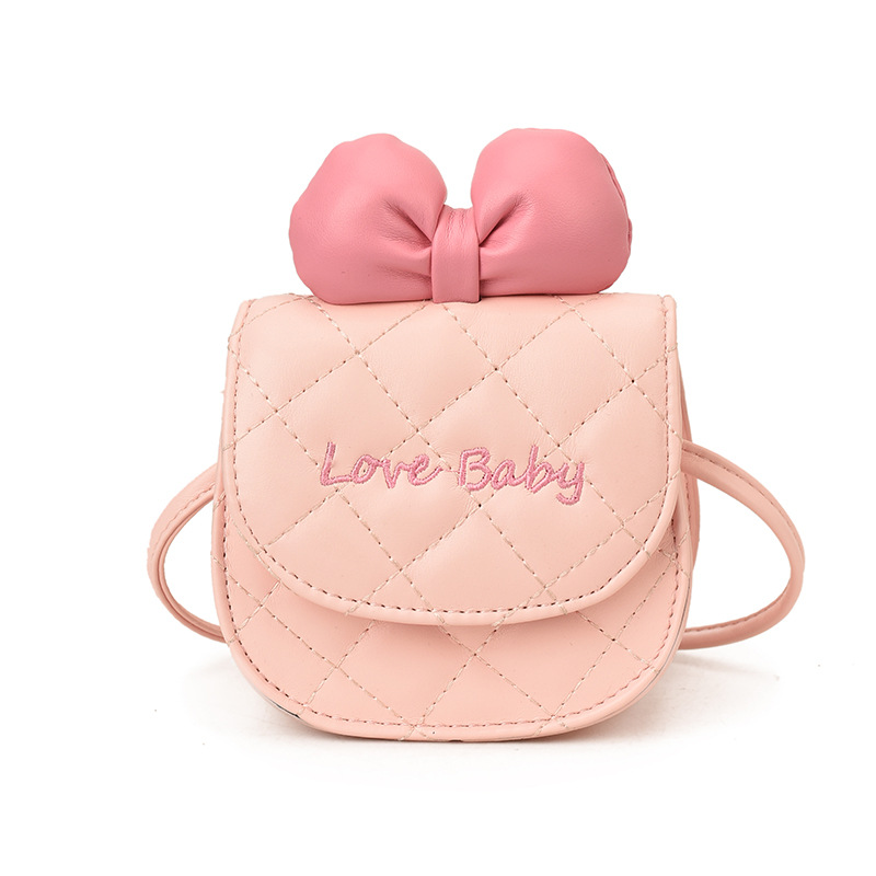 Bolsas de niños de comercio exterior transfronterizo nuevo gatito lindo arco mini bolso de hombro de moda bolso de cambio de bebé Ringer