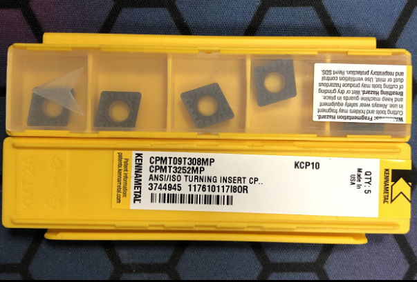 肯纳车削刀片CPMT050204FP KCU25镗刀片 美国肯纳刀具