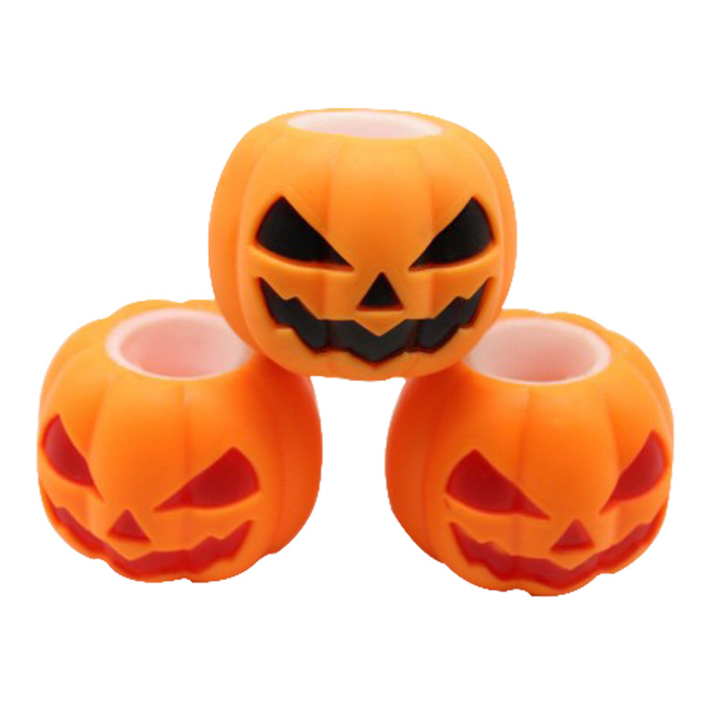 Regalos de Halloween transfronterizos fantasmas calabazas TPR extruir calabazas fantasmas Halloween ventilación de presión reducción juguetes de seducción