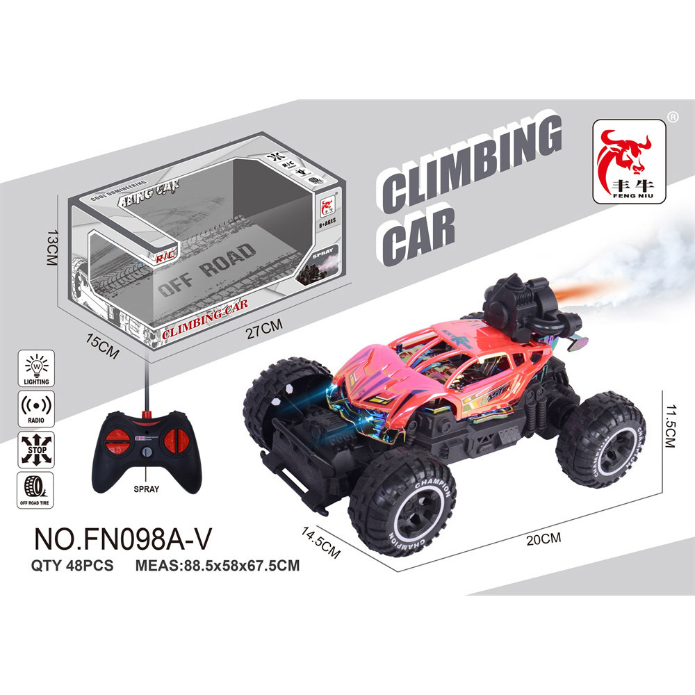Coche de control remoto de gran tamaño, vehículo todoterreno con tracción en las cuatro ruedas, escalada, carreras de alta velocidad, coche de juguete de carga para niños