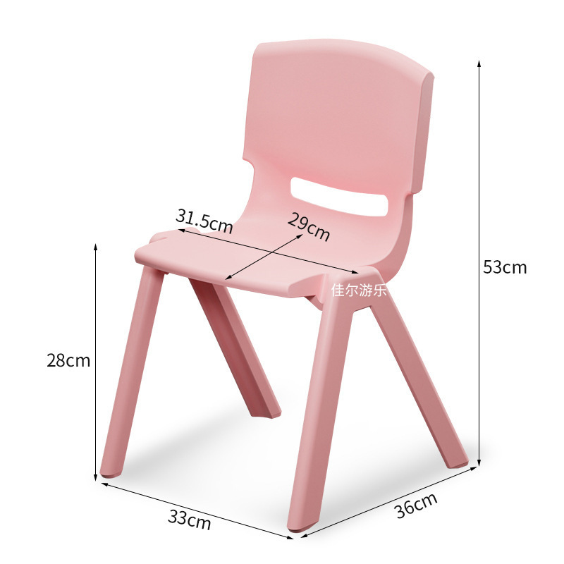 silla de respaldo de jardín de infantes silla para niños taburetes gruesos silla de comedor de plástico pequeño taburete doméstico pequeño image 12