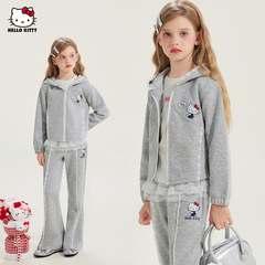 HelloKitty凯蒂猫儿童秋季两件套装2025新款中大童休闲运动套装