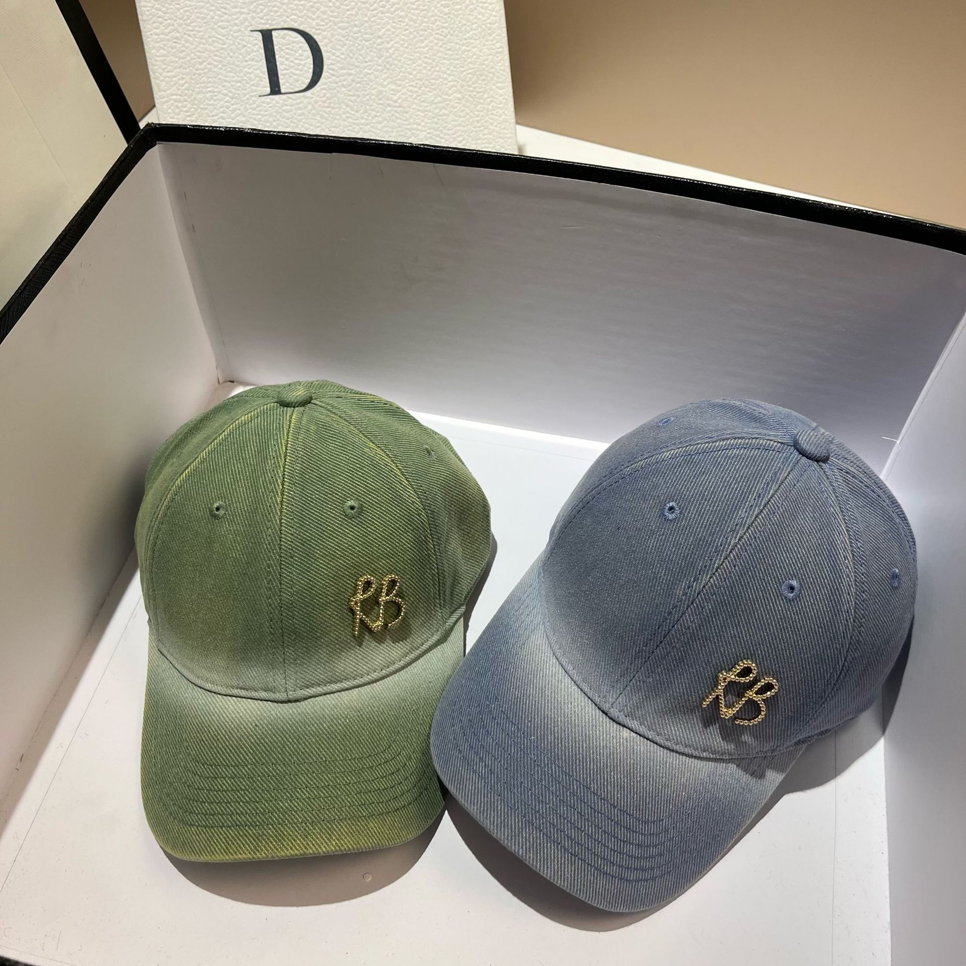 RB-Baseballmütze mit Farbverlauf für den Frühling und Sommer, neue Outdoor-Sport-Freizeitmütze, modische und vielseitige Entenschnabelmütze_voghion.com