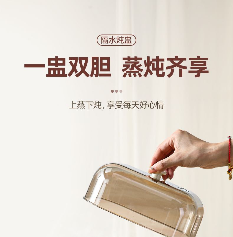 焦亚gioia电炖盅隔水炖家用全自动陶瓷电炖锅多功能煲燕窝煮粥详情1