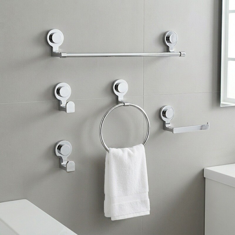 Vacuum suction cup towel rack for bathroom, no-drill bathroom storage rack, ABS toilet storage rack, bath towel rack Vacuum suction cup towel rack for bathroom, no-drill bathroom storage rack, ABS toilet storage rack, bath towel rack