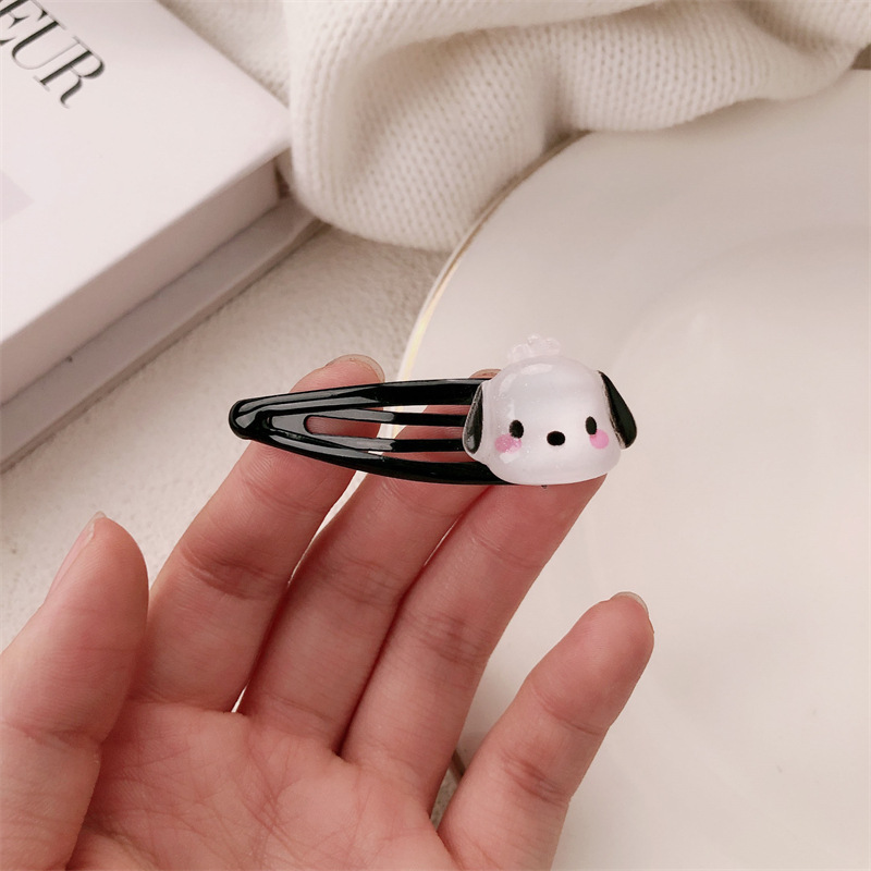 Dibujos animados transparentes de alta elasticidad cuerda para el cabello Pacha perro ins niña corazón pareja lindo tocado lazo para el cabello pequeña banda de goma