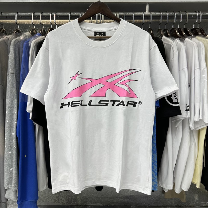 【Impresión Digital】Camiseta de manga corta informal y versátil Hell Star, éxito de ventas transfronterizo, conjunto de pantalones cortos para parejas, entrega rápida
