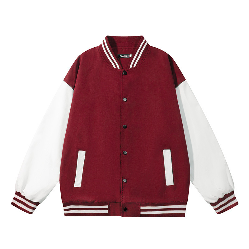 秋冬美式复古团队工作服外套班服潮牌街头夹克棒球服卫衣印制LOGO|undefined