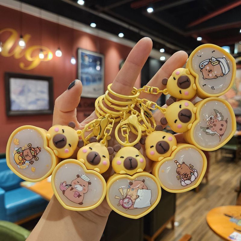 网红多功能卡通公仔闪灯钥匙扣计算器温度计书包挂件小礼品批发|undefined