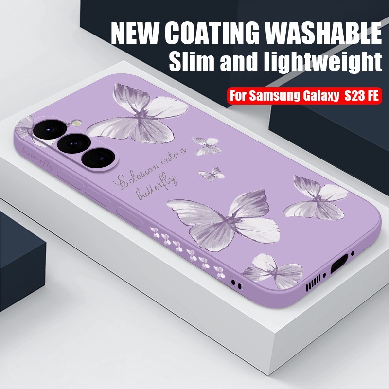 Suitable for Samsung S26Ultra Mobile Phone Case S23 Anti-Fall A16 Graffiti Painted Protective Cover Full Edge Anti-Fingerprint