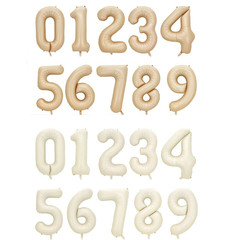 40-inch digital aluminum foil balloons, American caramel color and milk white digital balloons, wedding anniversary decoration balloons