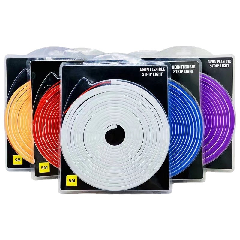 Tira de luz LED tira de luz de neón al por mayor 2835 forma de cartelera al aire libre impermeable 6*12 bajo voltaje 12V barra de luz flexible
